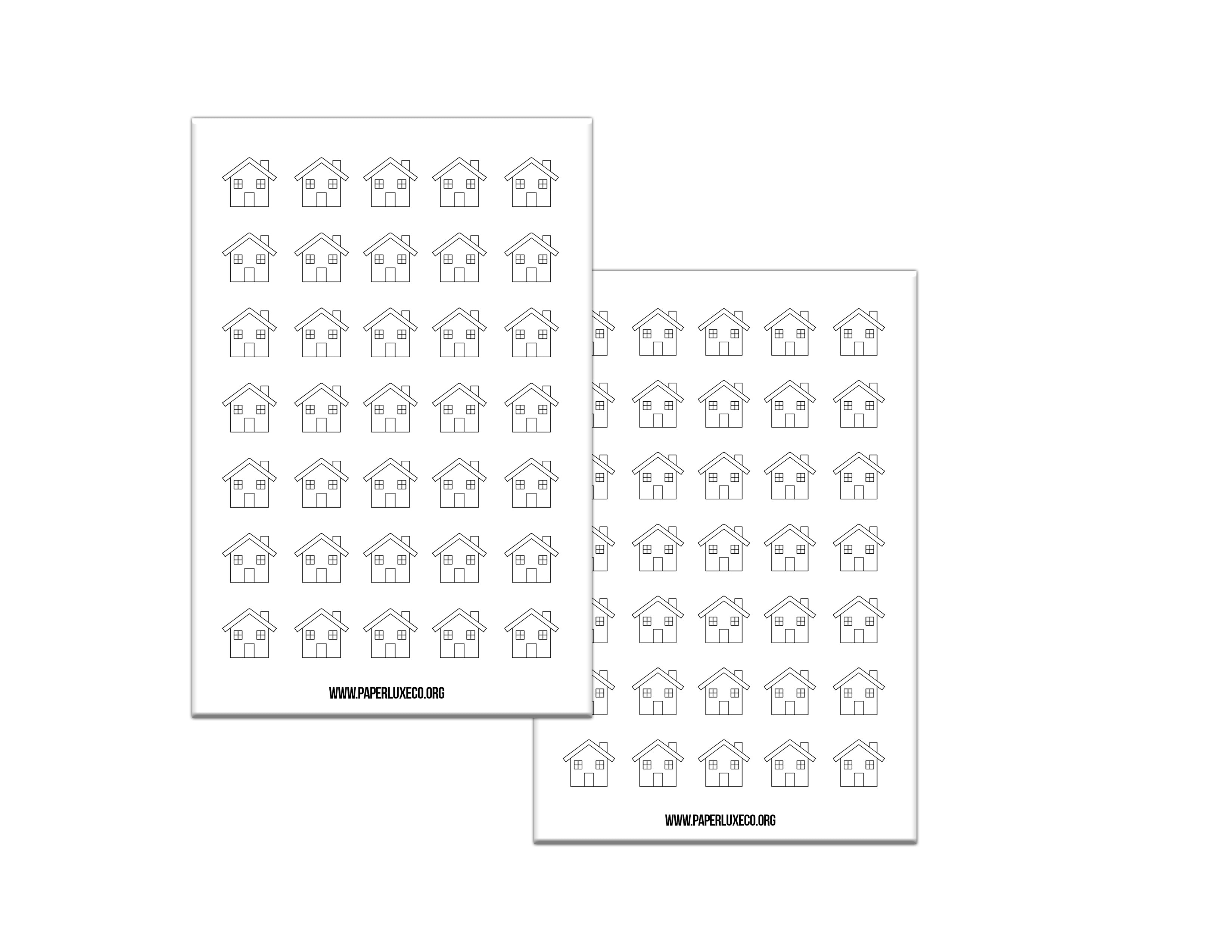 House icon Sticker Sheet